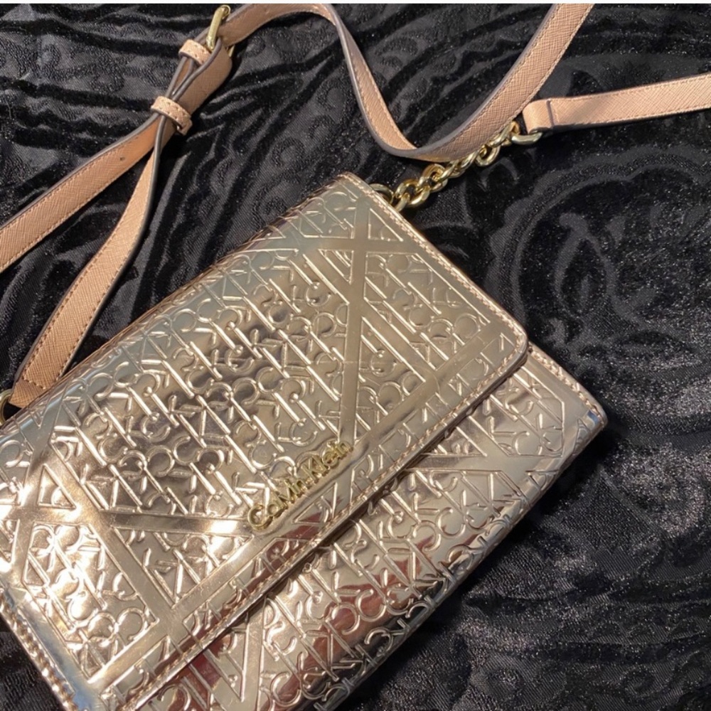 Rose Gold Crossbody Handbag